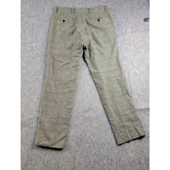 Todd Snyder Plaid Wool Trouser Mens Size 31x30 Multi Cream Black *Read* - Picture 3 of 16